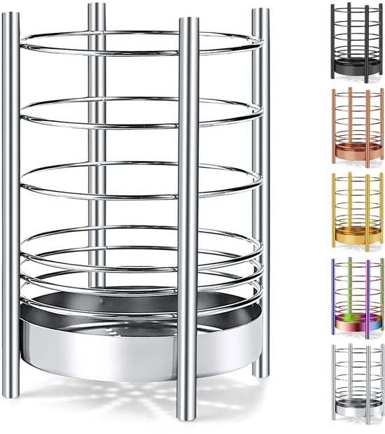 Küchenutensilienhalter Aus Edelstahl – Küchenaccessoire – 1 Stück – Silber