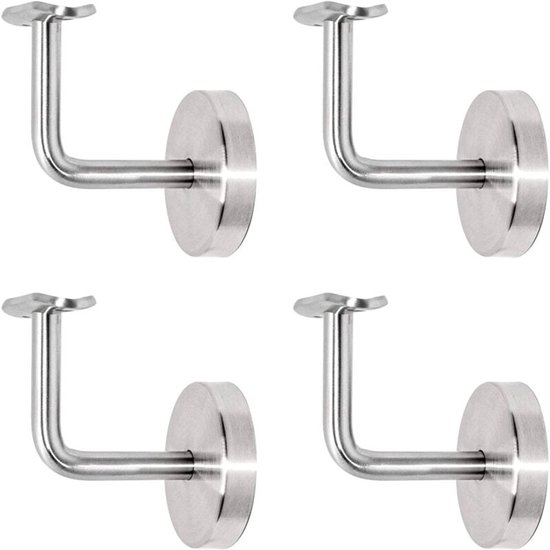 Stück Handlaufhalterungen，treppengeländerhalterung，handlaufhalter Aus Edelstahl，fluren Und Badezimmern (silber)