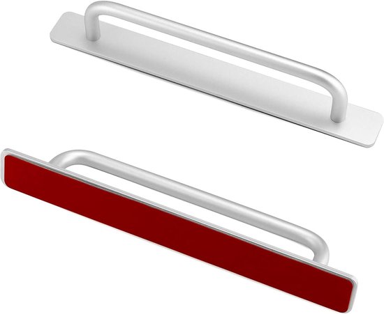 Selbstklebende Möbelgriffe，küchenschrankgriffe，kein Bohren Erforderlich，aluminium-schrankgriffe，küchenschrankgriff，silber，21,2 Cm
