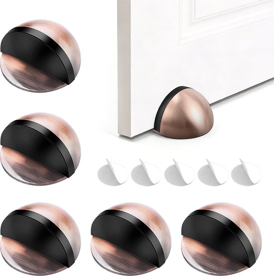 5er-set Türstopper，türblock / Türpuffer / Türstopper / Türkeil，geeignet Für Alle Harten Bodenbeläge，4,5 X 4,5 X 2,6 Cm，silber
