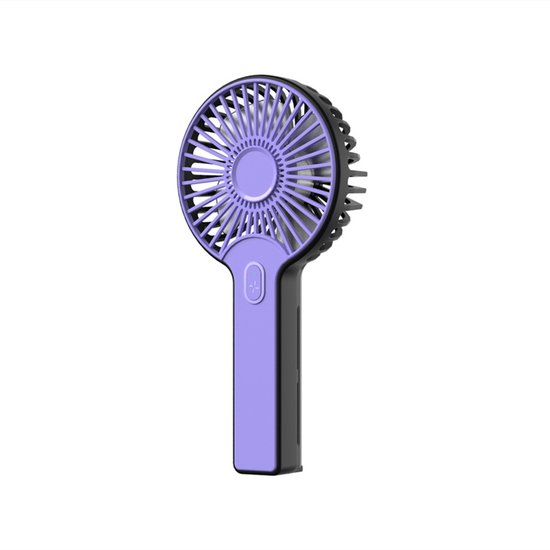 Usb-wiederaufladbarer Mini-handventilator, Tragbarer Kleiner Tischventilator Für Outdoor-aktivitäten Und Reisen, Faltbar, Lila, 190 X 93 X 36 Mm