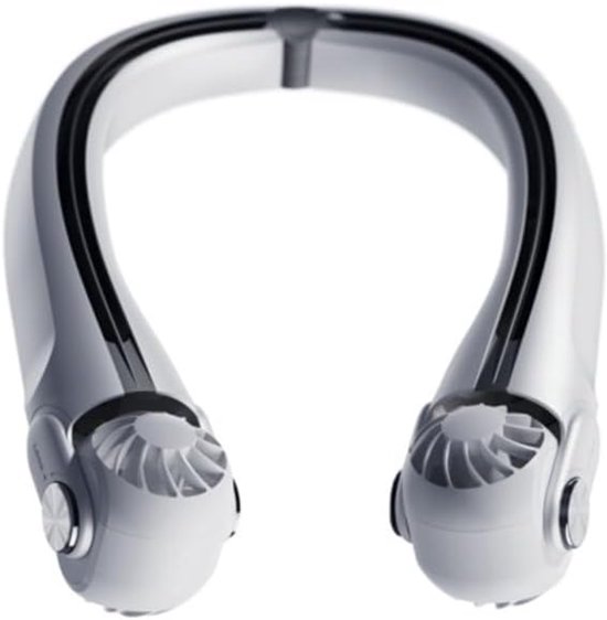 Mini-ventilator Ohne Rotorblätter，wiederaufladbarer Ventilator，tragbarer Ventilator Mit 3 Geschwindigkeitsstufen (weiß)