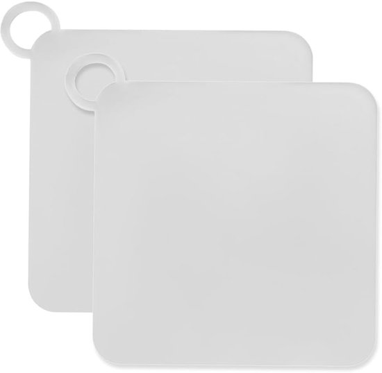 2er-pack Duschablaufabdeckung, 15 Cm Quadratischer Silikon-ablaufstopfen Für Dusche, Waschbecken, Toilette, Badezimmer, Küche (weiß)