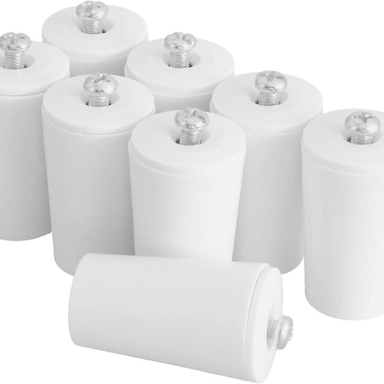8er-pack Weiße Rolltorstopper, 40 Mm, Für Die Endlamellen Von Rolltoren/jalousien/fensterläden, Anschlagpuffer