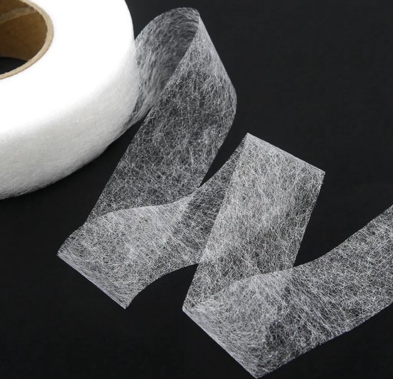 Bügelbares, Doppelseitiges Klebevlies – 2,5 Cm X 64 M – Weiß