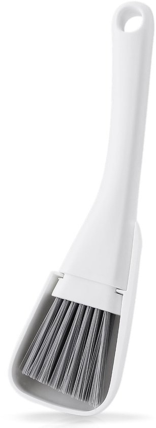 Sphproducts – Mini-kehrschaufel- Und Besenset – Kleine Reinigungsbürste – Weiß – Ideal Für Tastatur Und Autofenster – Tragbare Kehrschaufel Mit Bürste