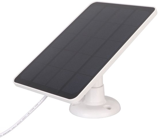 Allecto，solarpanel Für Überwachungskameras，wiederaufladbares Kameraladegerät，ip65 Wasserdicht，weiß，5-v-gleichstromkamera