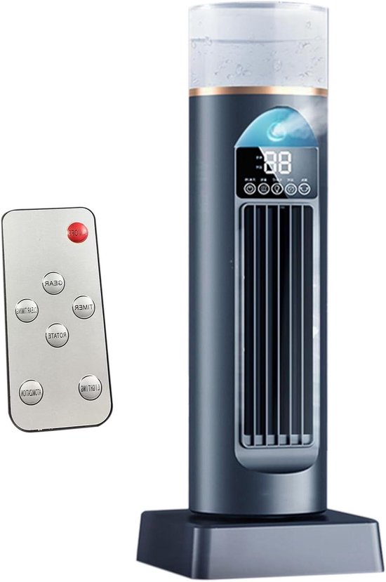 Luftkühler-ventilator – Tragbare Klimaanlage – Kühlgeräte Für Innenräume – Mit Luftbefeuchter – 37 Cm Hoch – Weiß