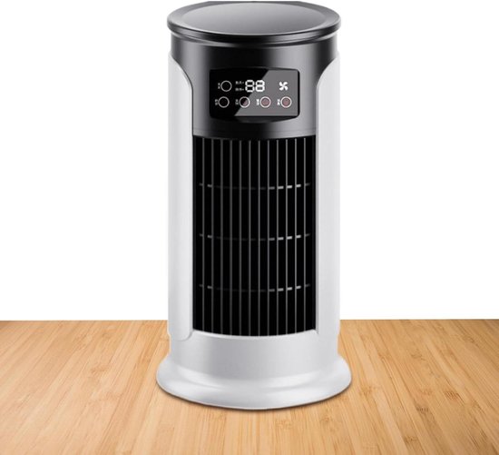Klimatisierender Ventilator – Persönlicher Luftkühler – Raumkühlung – Leiser Betrieb – 300-ml-wassertank – Weiß