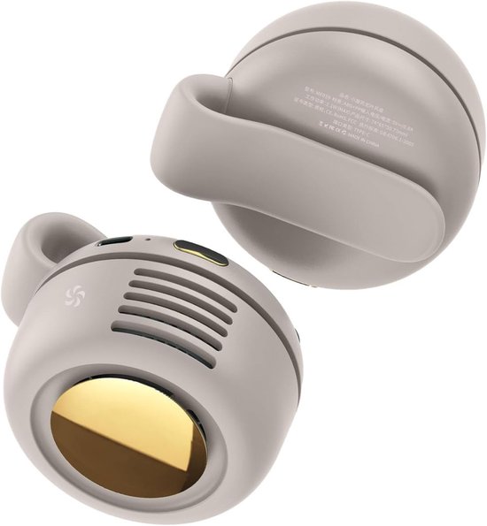 Tragbarer Hüftclip-ventilator，usb-wiederaufladbarer，klingenloser Ventilator Mit Mini-clip Für Arbeit，angeln (weiß)