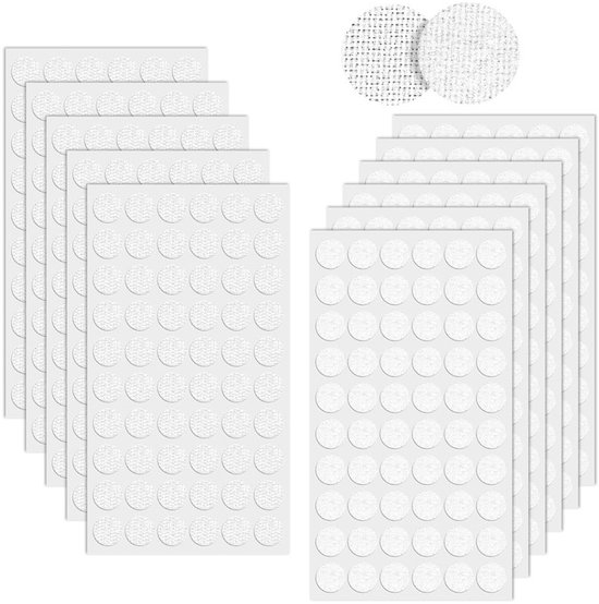 Runde Klettverschlüsse，100 Paar，2,5 Cm Durchmesser，starke Doppelseitige Klettverschlüsse，selbstklebender Klettverschluss，selbstklebende Flicken