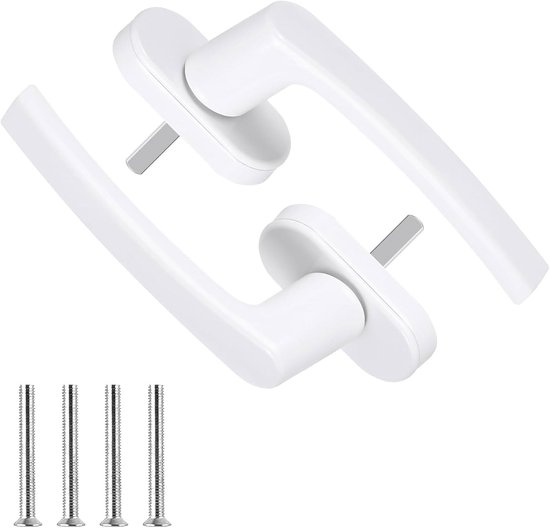 2-teiliges Fenstersicherungsset: Fensterriegel，weiß，stabiler Drehriegel，zusätzliche Verriegelung，für Pvc-fenster Und Balkontüren