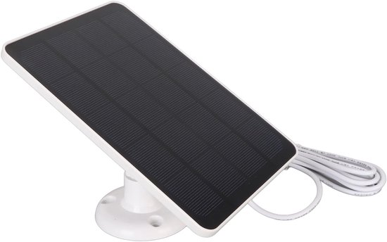 Solarpanel Für Sicherheitskameras, 5v 4w Ladegerät Für Sicherheitskameras, Geeignet Für Typ-c-anschluss, Wasserdicht Gemäß Ip65 (weiß)