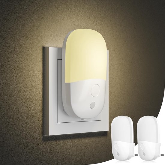 Led-nachtlicht-wandleuchte Mit Körpertemperatursensor, Warmweißes Licht