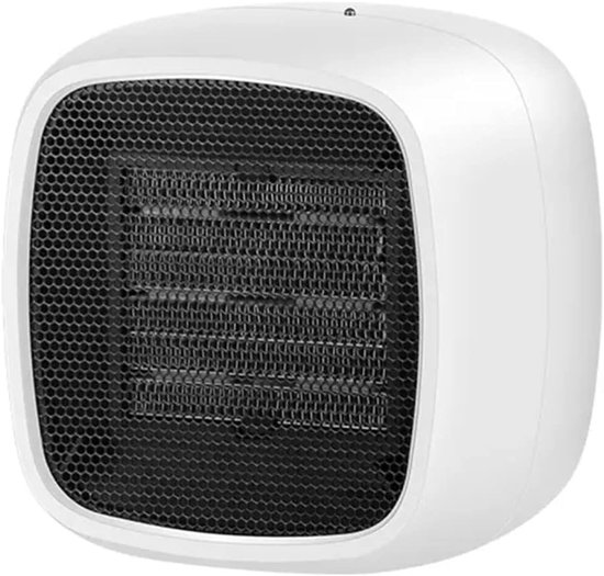Tragbarer Tischventilator Mit Keramikplatte，mini-elektroheizung，450，800 W，2 Heizstufen，geringer Energieverbrauch，weiß