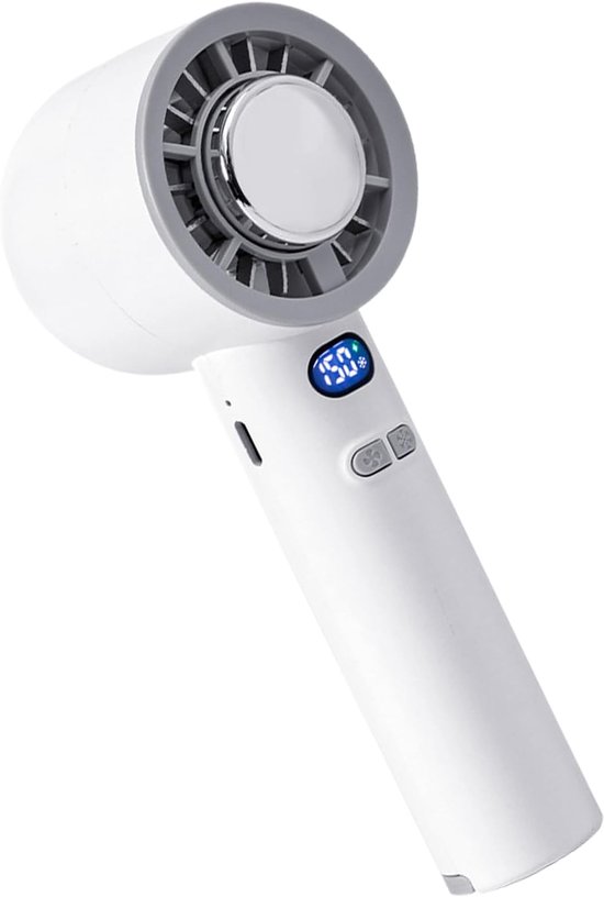 Wiederaufladbarer Handventilator，tragbarer Ventilator，16,5 X 5,5 X 5,5 Cm，einstellbare Geschwindigkeit，für Den Persönlichen Gebrauch，weiß