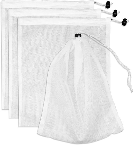 Pool-staubsaugerbeutel – Feinmaschig – 4er-set – Weiß