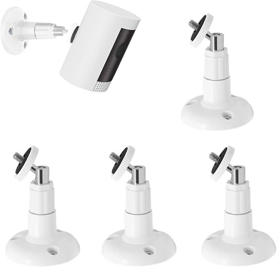 4-teilige Kamerahalterung，360° Verstellbar，wandhalterung Für Sicherheitskameras，arlo- Und Wyze-sicherheitskameras，weiß