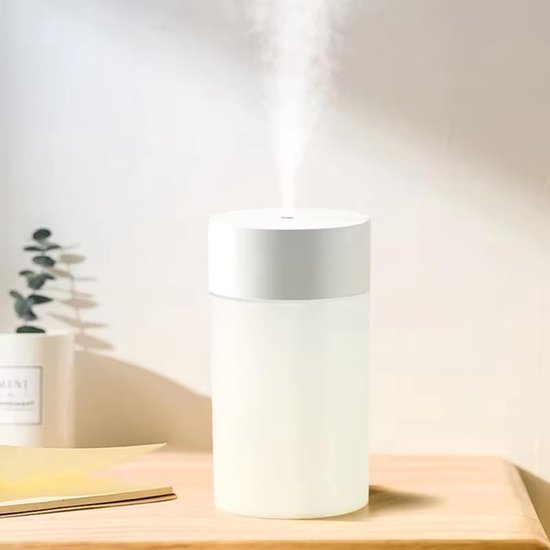 260 Ml Mini-luftbefeuchter，wiederaufladbarer Usb-luftbefeuchter，30 Db Leise，kühlender Luftbefeuchter，nachts Einstellbar，geeignet Fürs Büro (weiß)