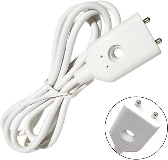 Wassersensor-sonde – Kabelgebundener Leckagedetektor – Schützt Vor Wasserschäden – Edelstahl – 1 Meter Kabel – Weiß