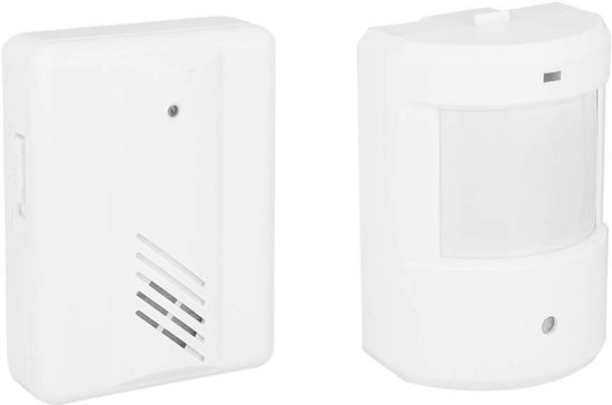Kabellose Türklingel – Bewegungsmelder-alarm – Sicherheitsbegrüßung – Infrarotsensor – 100 M Reichweite – Weiß