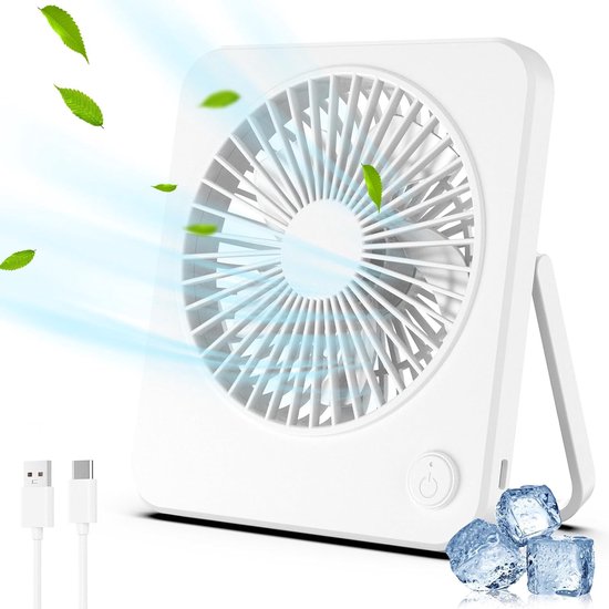 Usb-mini-ventilator，3 Geschwindigkeitsstufen，usb-tischventilator，schreibtischventilator，weiß，usb-betrieben