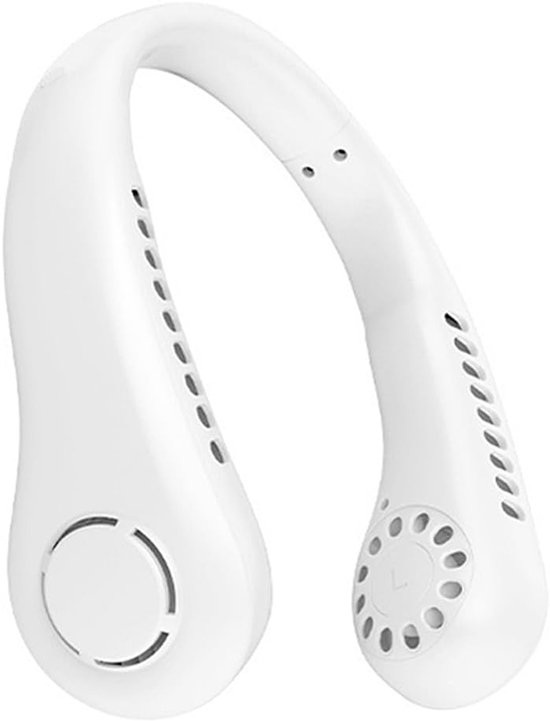 Weißer Nackenventilator, Persönlicher Ventilator Mit 3 Modi, Usb-betrieben, Leiser Tragbarer Ventilator Für Reisen, Sport Und Büro