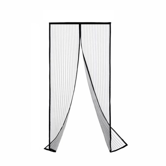 Magnetisches Moskitonetz Für Die Tür – Schwarz-weiß – 100 X 200 Cm