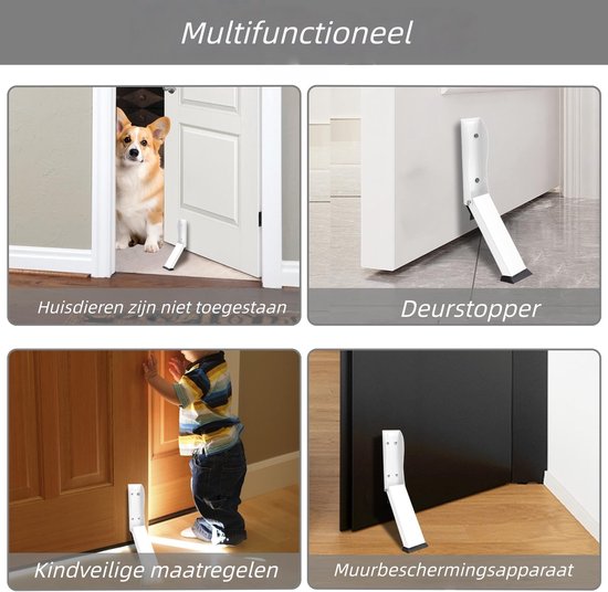 1 Stück – Türstopper – Türstopper Ohne Perforation, Stoßdämpfender Türblock – Weiß