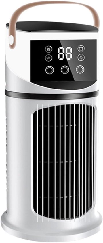 Tragbare Klimaanlage – Persönlicher Kühler – Schnelle Temperaturregelung – Kontinuierlicher Sprühnebel – 600-ml-wassertank – Weiß