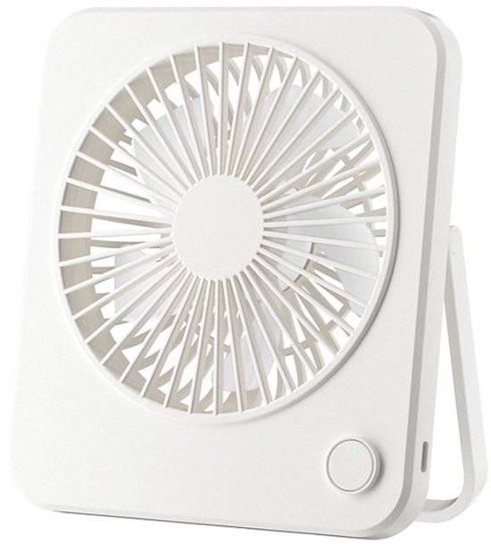 Mini-tischventilator, Leise Und Tragbar, Geeignet Für Schlafzimmer, Schreibtische, Computer, Zuhause, Büro Oder Reisen – Weiß