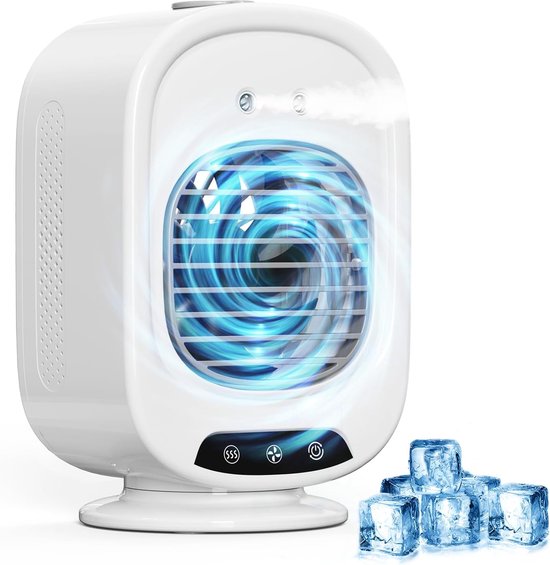Tragbare Mobile Klimaanlage，4-in-1 Mini-luftkühler，3 Geschwindigkeitsstufen，300 Ml，usb，mini-klimaanlage Für Büro，camping (weiß)