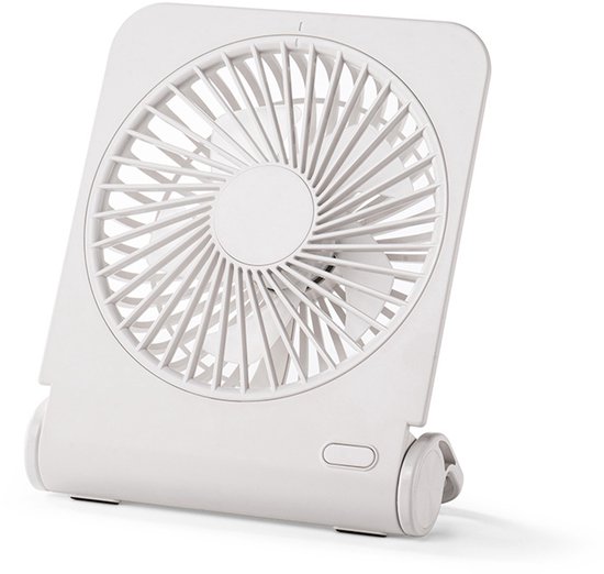 Mini-ventilator，usb-anschluss，4 Geschwindigkeitsstufen，220°-öffnungswinkel，reisen Und Camping，weiß