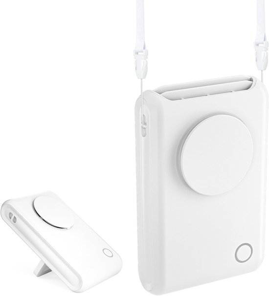 Clip-ventilator Mit Trageschlaufe，3-stufiger，per Usb Aufladbarer Ventilator，verstellbar Für Büro，camping Und Reisen (weiß)