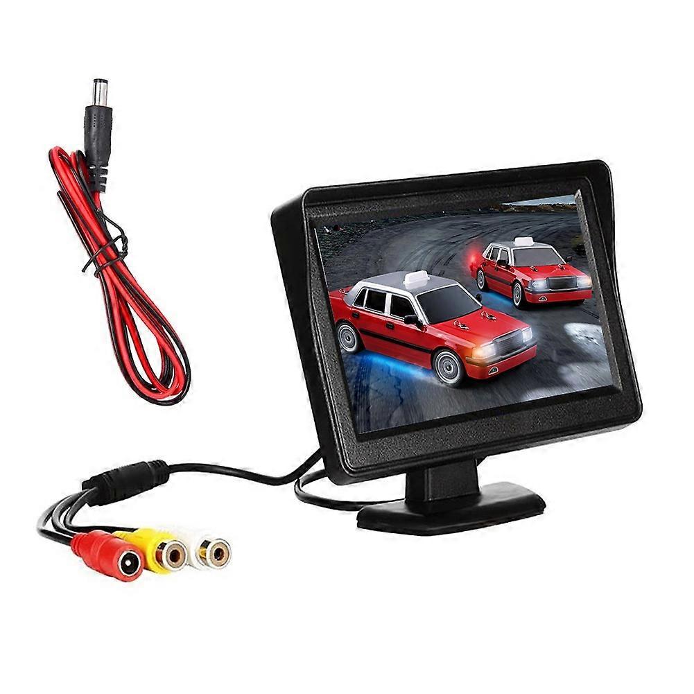 Dc 9v-24v 4,3 Zoll Auto-rückfahrmonitor-kit Tft Lcd Auto-rückfahrkamera Rückfahr-einparkhilfe M