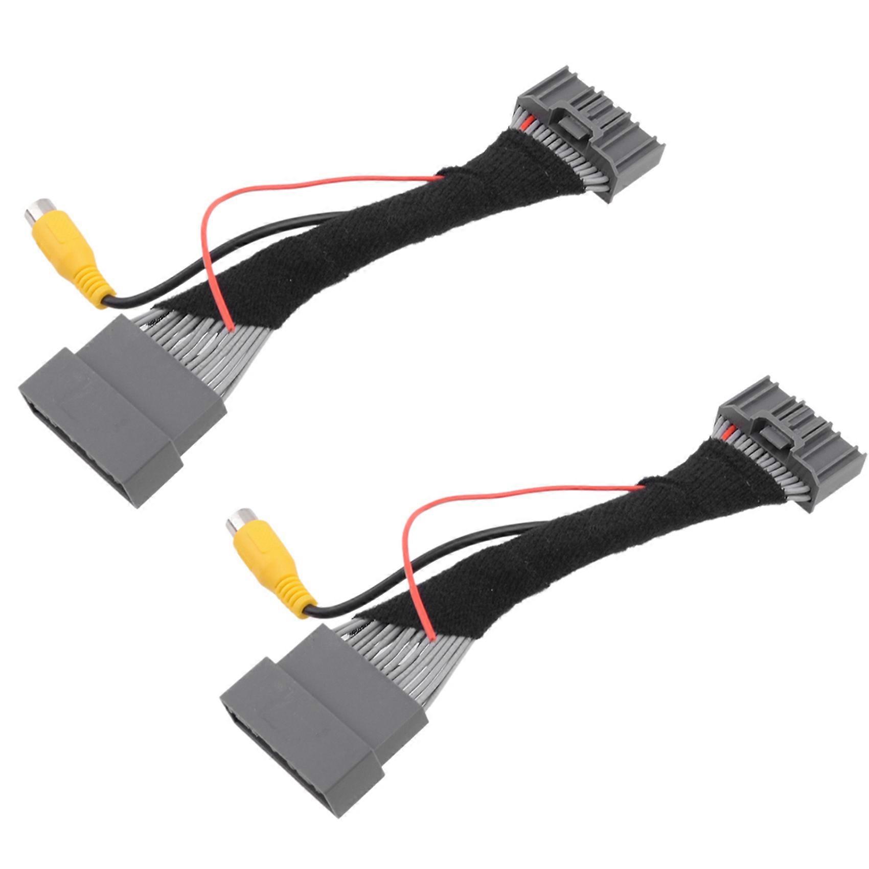 2x Adapterkabelbaum Mit Videoanschluss Für Rückfahrkamera Für Honda Crv Civic Exi 2012-2016