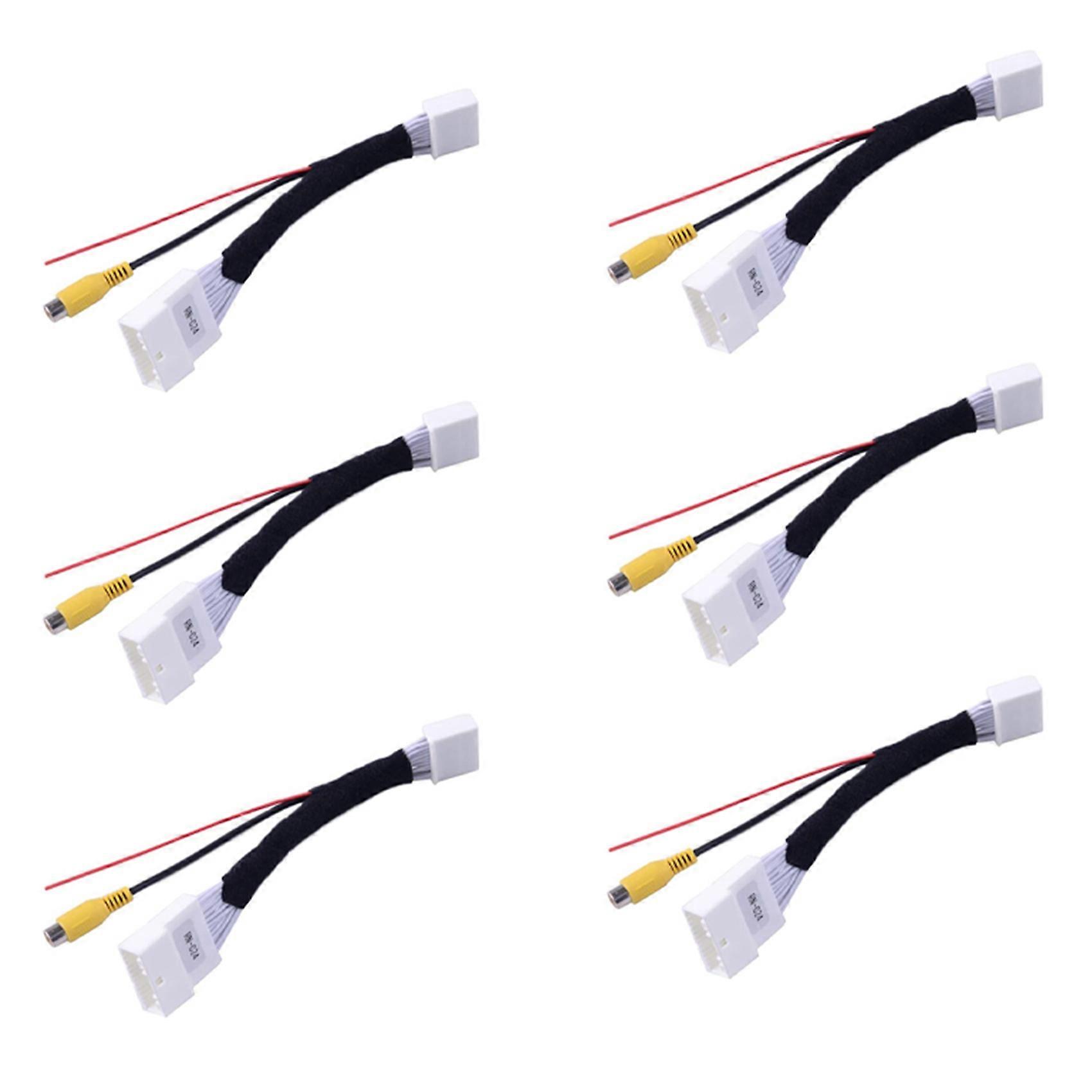6x 24-pin-adapter-rückfahrkamera-anschlusskabel Für Renault, Dacia, Opel, Vauxhall Und Clio 4 Ab Baujahr 2012