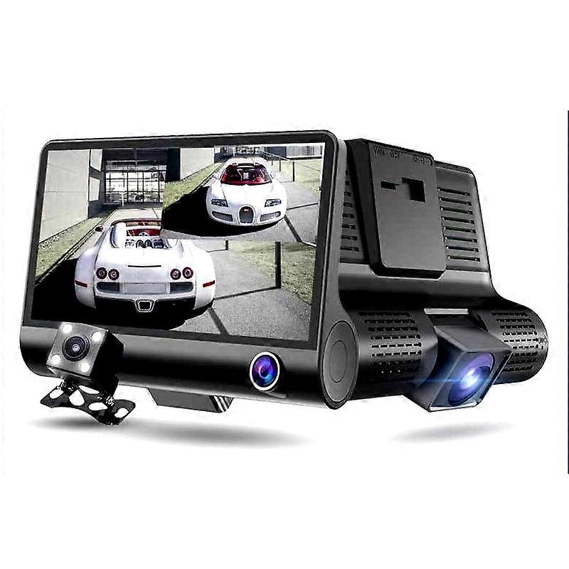 3-kamera-dvr-kamera Mit 4-zoll-objektiv, Fhd 1080p, Nachtsicht Und Rückfahrkamera