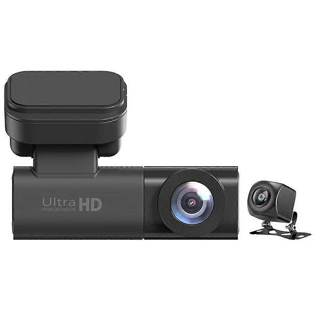 4g-dashcam Mit Dual-objektiv (2k + 1080p), Nachtsichtfunktion, Loop-aufnahme, Aov-zeitraffer-video, Gps-fernbedienung, Cloud-speicherung
