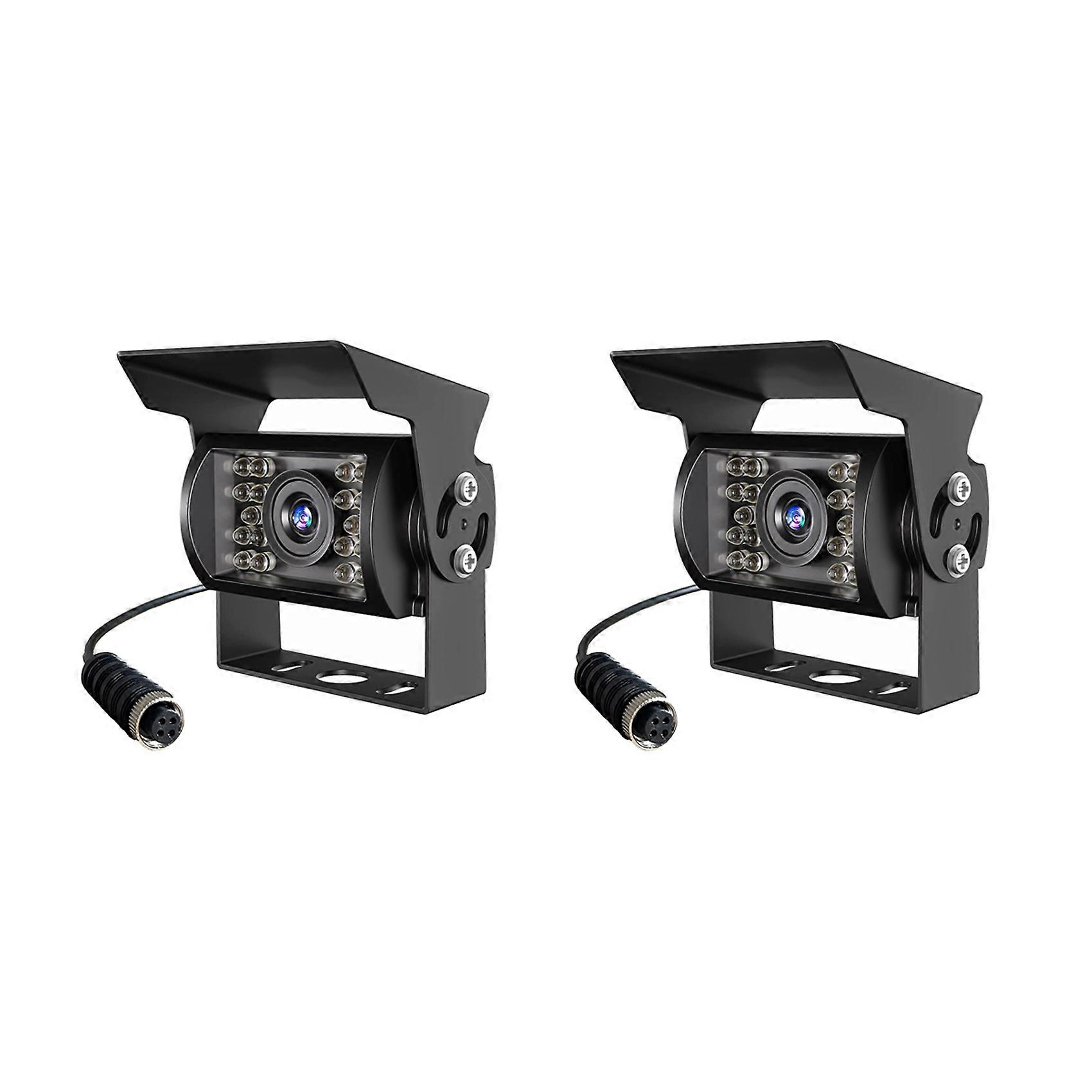 2x 1080p Hd Rückfahrkamera, Ip69 Wasserdicht, Weitwinkel-rückfahrkamera Für Monitor, Lkw, Anhänger, Pickup