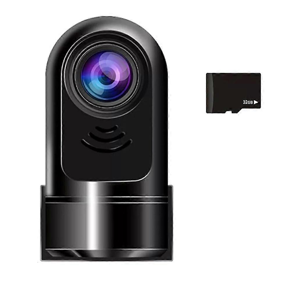 1080p Hd 360° Drehbare Mini-adas-dashcam, Autokamera Mit 32-gb-karte, 24-stunden-parkmodus/nachtsicht