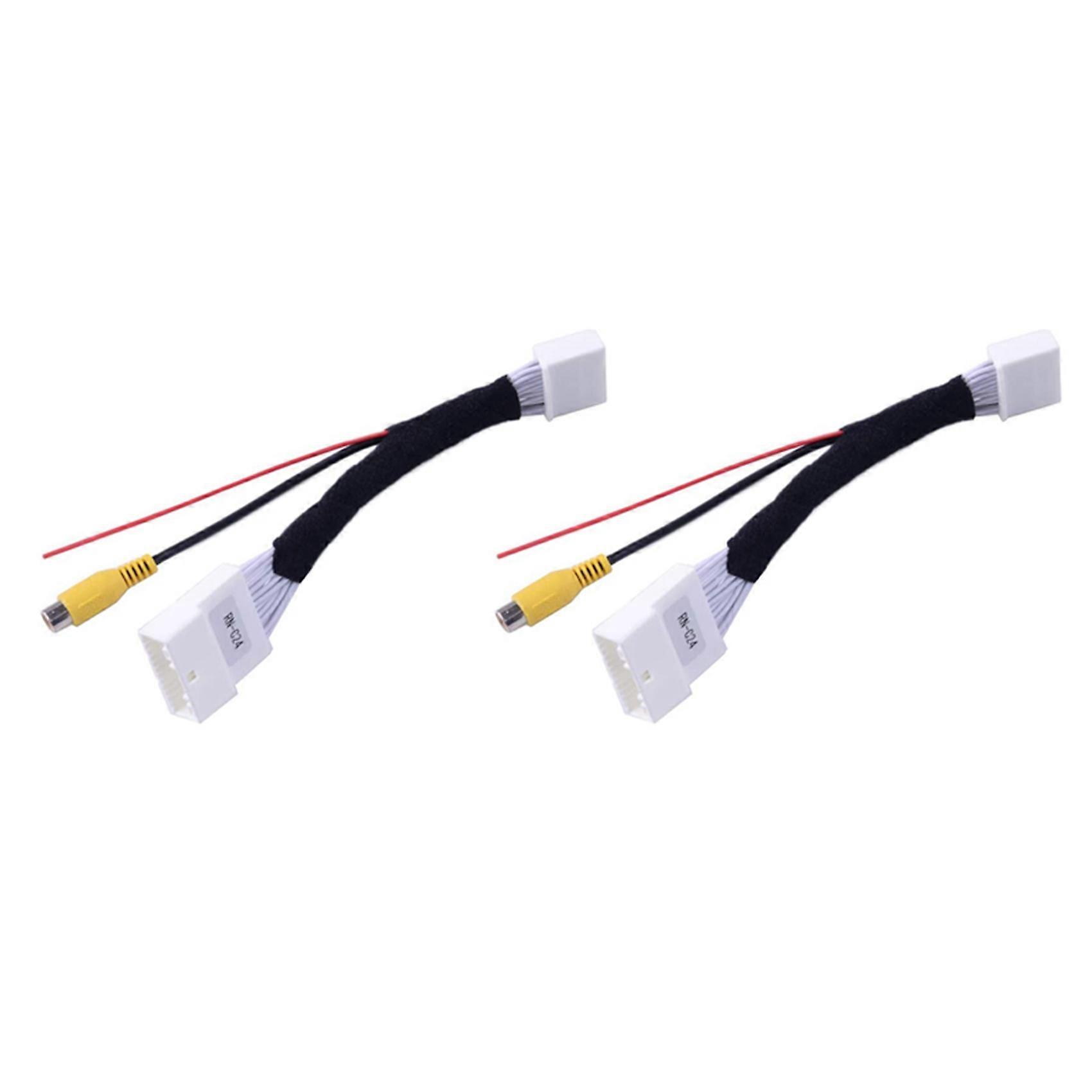 2x 24-pin-adapter-rückfahrkamera-anschlusskabel, Kompatibel Mit Renault & Dacia, Opel, Vauxhall Und Clio 4 Ab Baujahr 2012.
