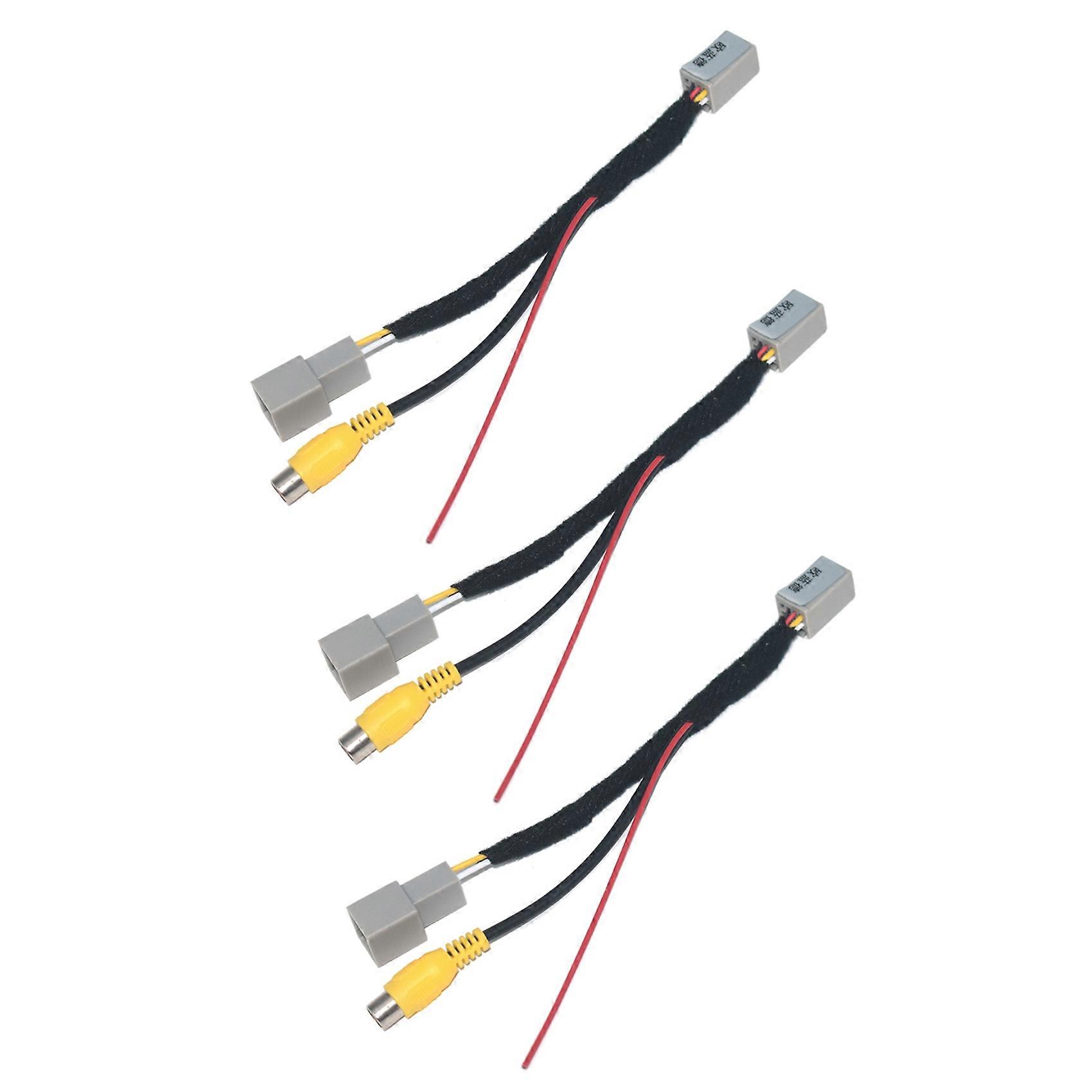 3x Rca-video-rückfahrkamera-konverterkabel-adapter Für Mitsubishi Outlander Asx Gf Gg Zj