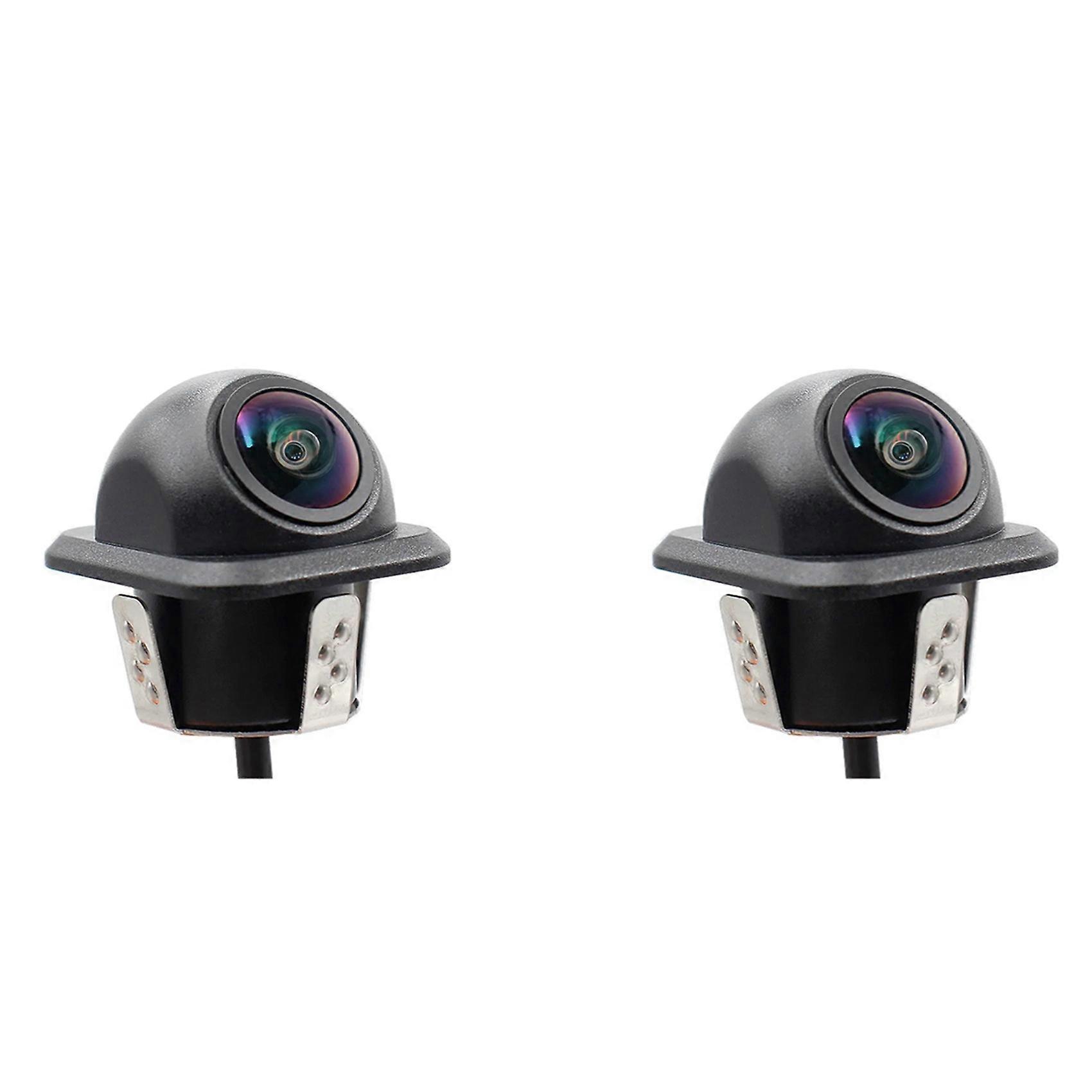2-fach Ccd-fisheye-objektiv-autokamera Mit Weitwinkel-rückfahrkamera, Hd-nachtsicht Und Automatischer Einparkhilfe