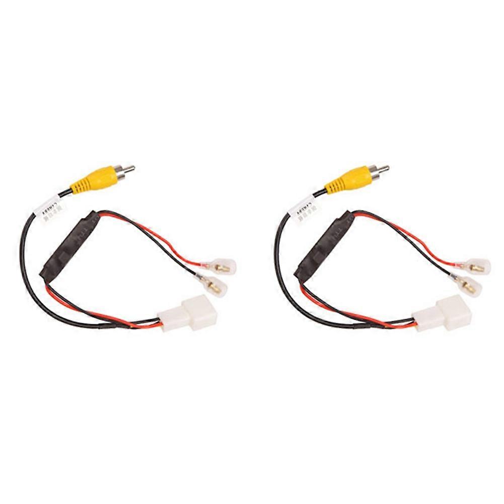 2 Stück 4-poliger Kabelbaumstecker Mit Befestigungsmöglichkeit Für Rückfahrkameras, Passend Für Toyota