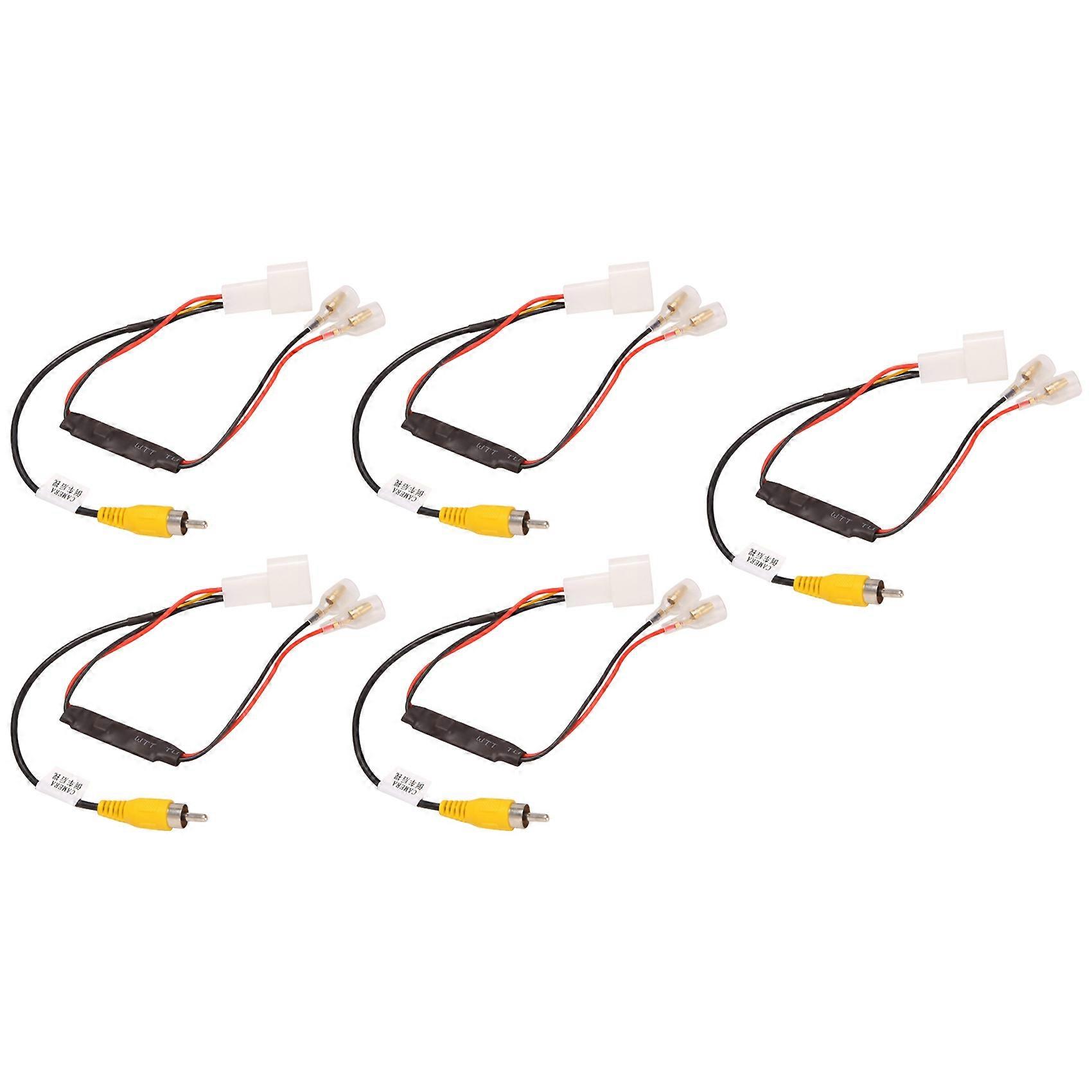 5x 4-poliger Kabelbaumstecker Mit Befestigungsmöglichkeit Für Rückfahrkameras, Passend Für Toyota