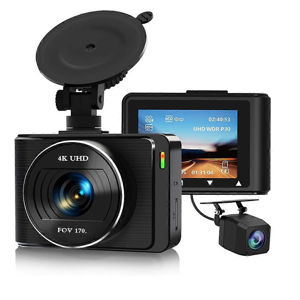 Auto-dashcam, 4k 1080p Dashcam Mit Front- Und Rückkamera, Wlan-recorder Und App-steuerung, G-sen