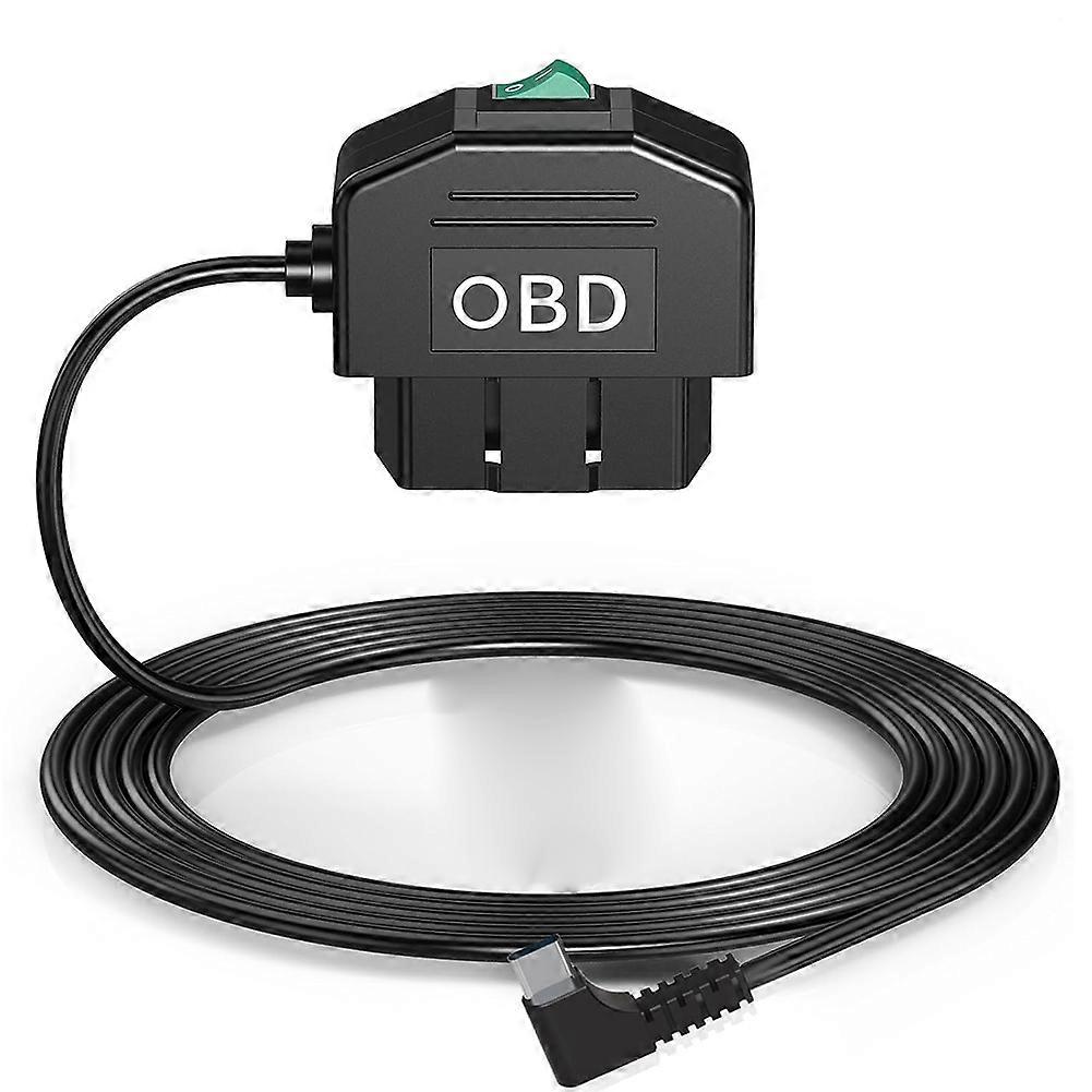Obd-festverdrahtungsset Für Dashcams, Usb-typ-c-festverdrahtungsset Mit Obd-stromkabel Für Dashcams 12-2