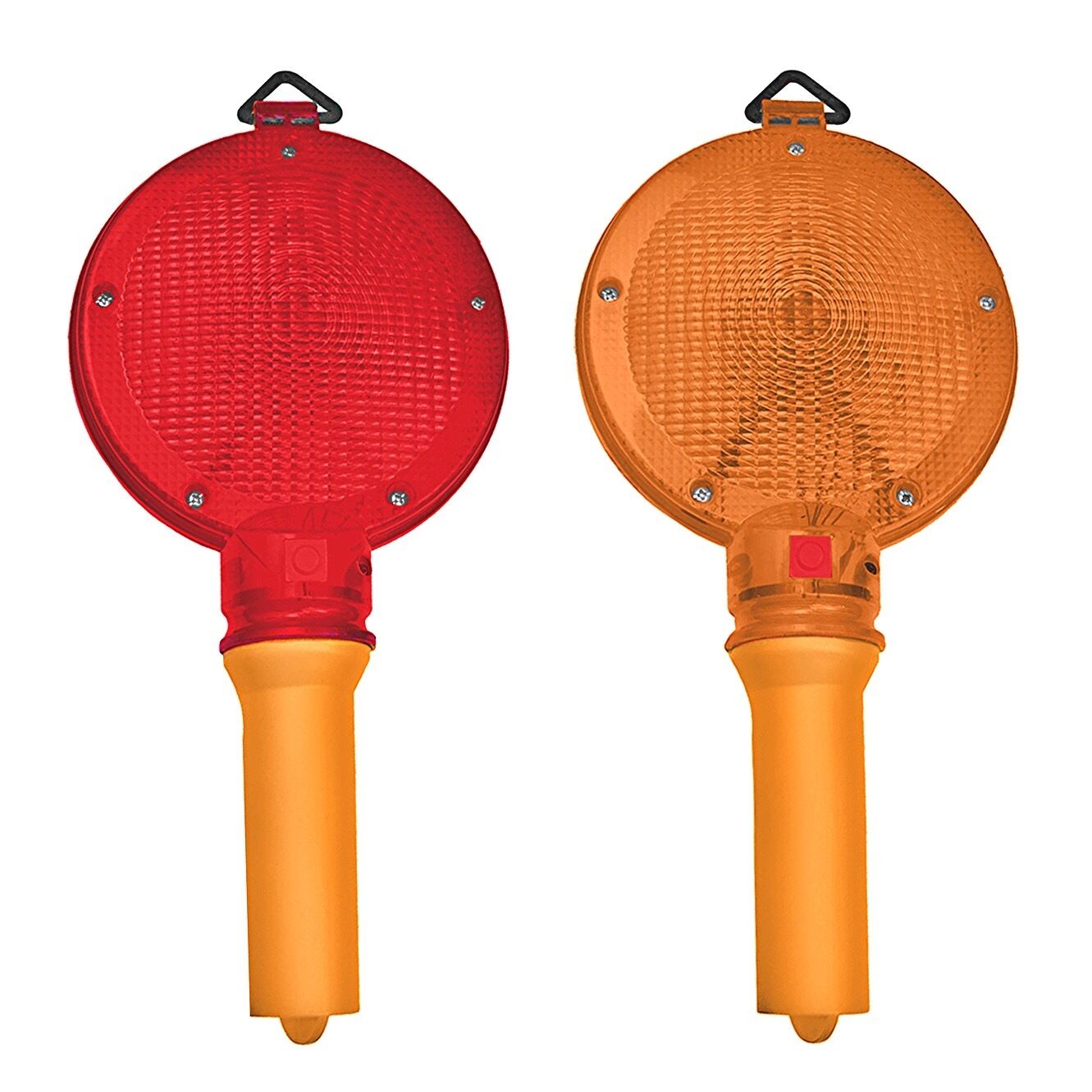Baustellen Warnleuchte Absperrung Blinkleuchte Bauleuchte Warnlicht Lampe Orange