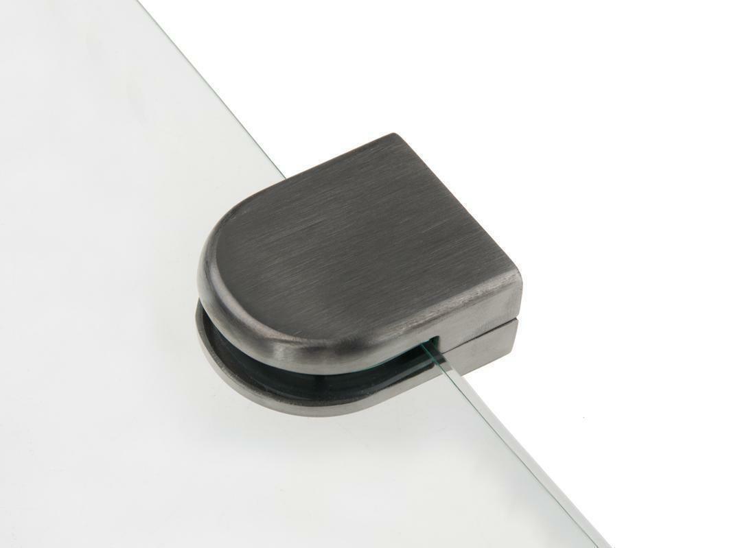 Edelstahl Glashalter 45 X 55 Mm 10-12 Mm Flach